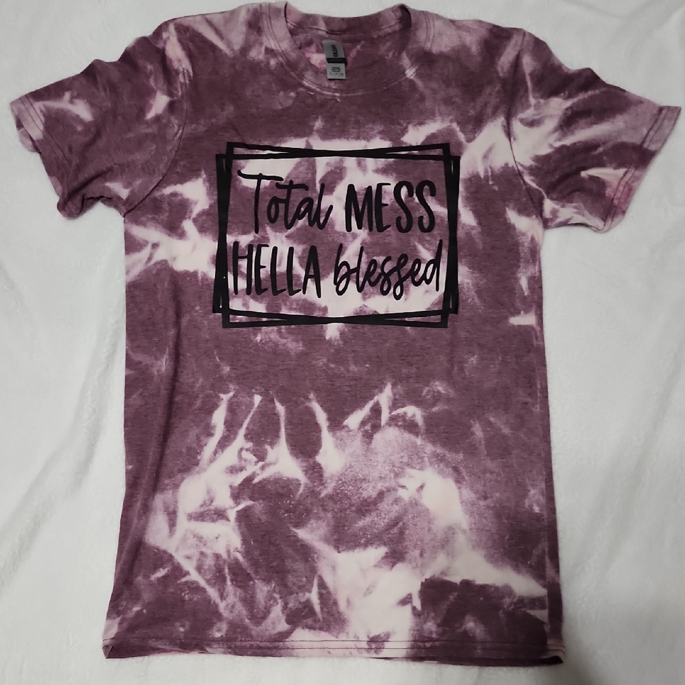 Gildan Purple Tie-Dye Short Sleeve Tee